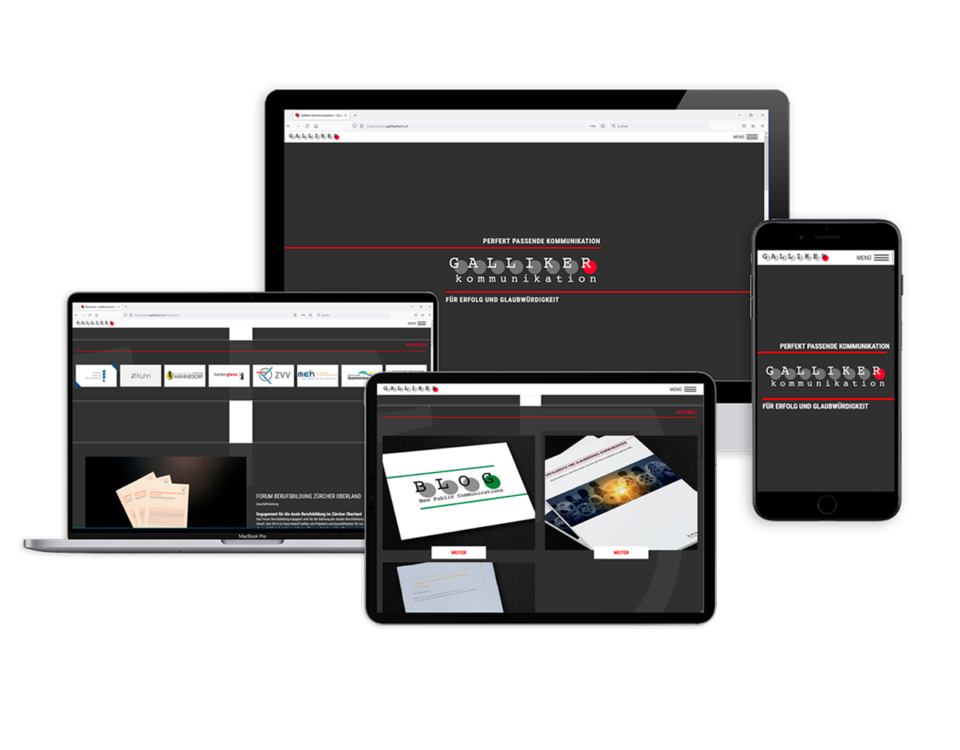 Webseite Galliker Kommunikation GmbH, Thumb